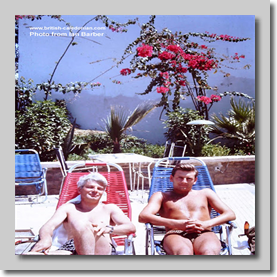 E/O Pete Thompson (?) with yours truly Bronzing - Jeddah 1968 Hadj